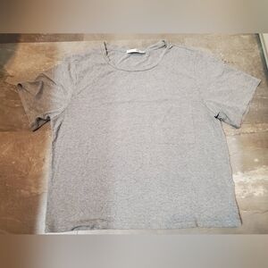 Aritzia Wilfred Free short sleeves shirt. Heathered grey. Oversized M.
